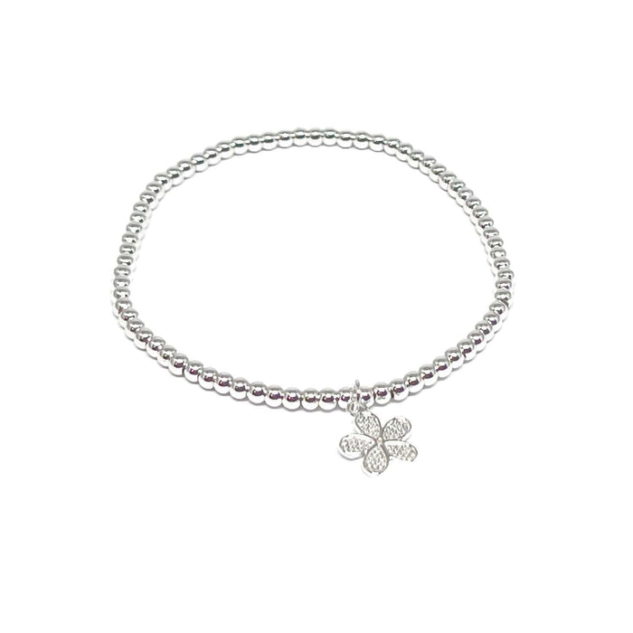 Clementine Eleanor Flower Bracelet - Silver