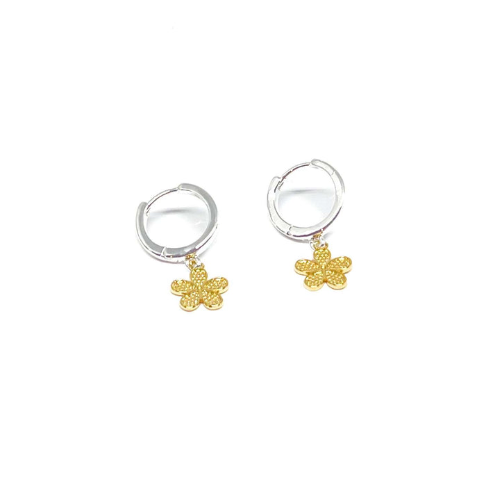 Clementine Eleanor Flower Earrings - Gold