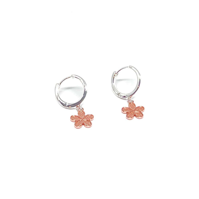 Clementine Eleanor Flower Earrings - Rose Gold
