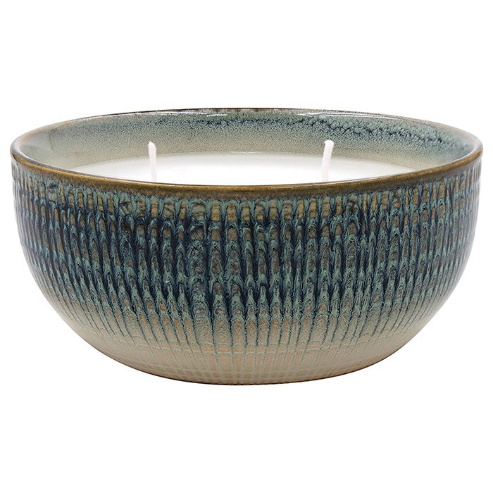 Elements Weave Candle Green Bowl