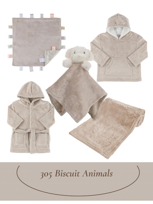 Elizabeth Anne Biscuit Embossed Fleece Robe