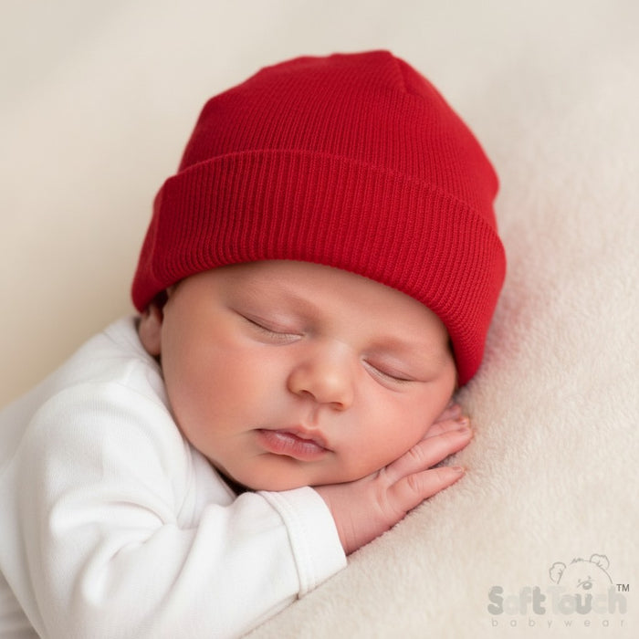 Elizabeth Anne Brushed Beanie Hat Red
