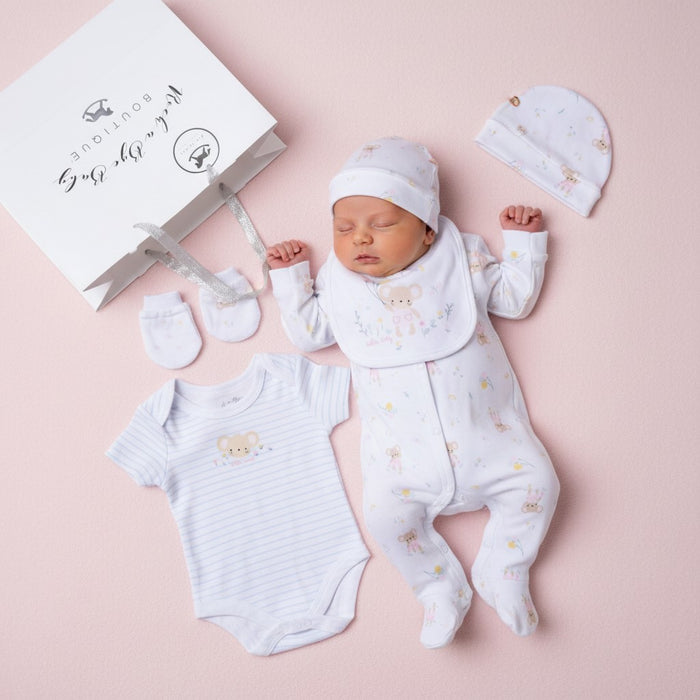 Elizabeth Anne "Hello Baby " 5 Piece Layette Set