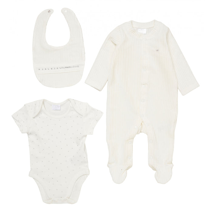 Elizabeth Anne Ribbed Velour Nursery Layette Set