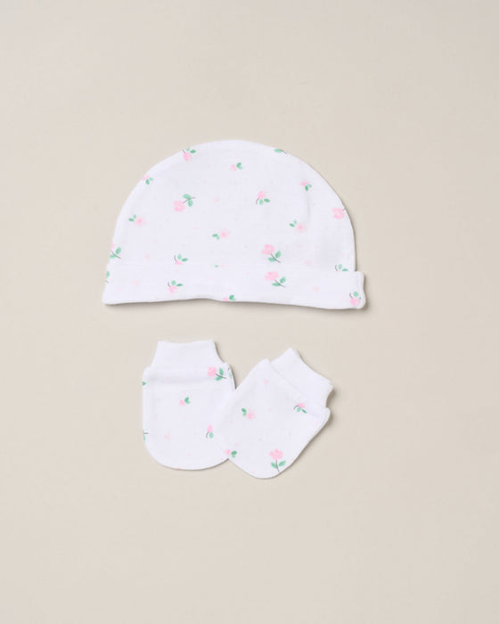 Elizabeth Anne Roses 5 Piece Layette Set Net Bag