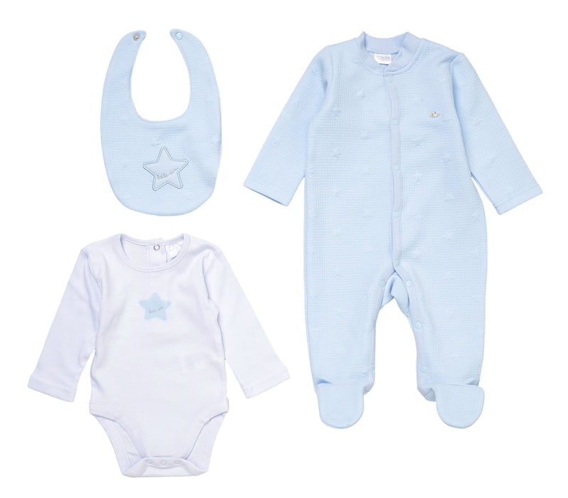 Elizabeth Anne Star Textured Layette Set
