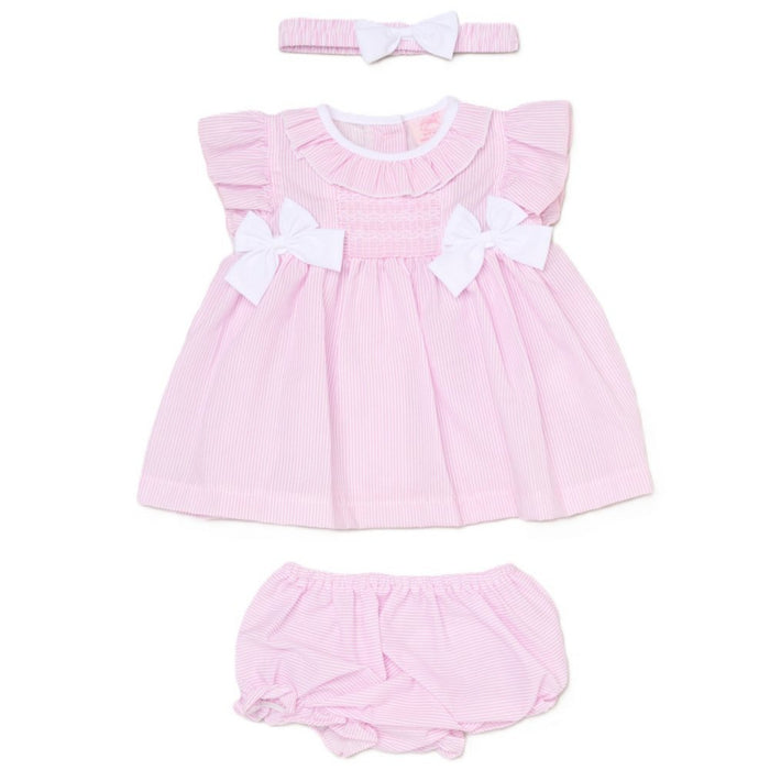 Elizabeth Anne Striped Bow Dress Set