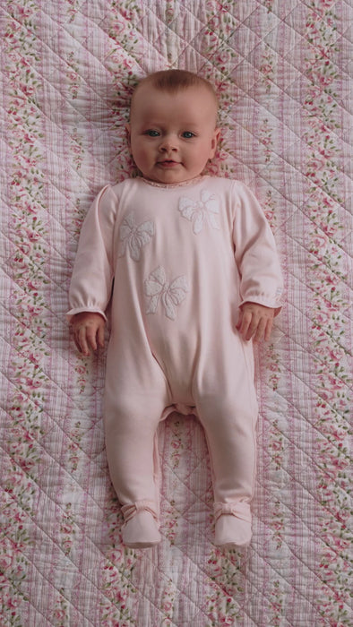 Emile et Rose Hope Girls Babygrow With Bow Design