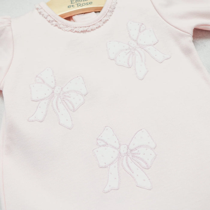 Emile et Rose Hope Girls Babygrow With Bow Design