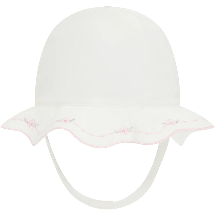 Emile et Rose Jade White Girls Summer Sun Hat