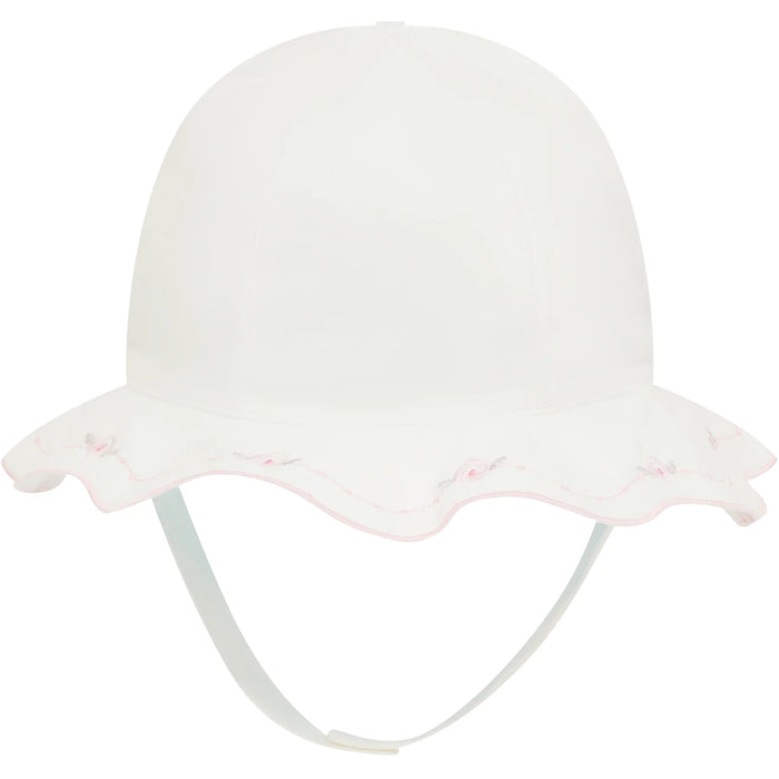 Emile et Rose Jade White Girls Summer Sun Hat