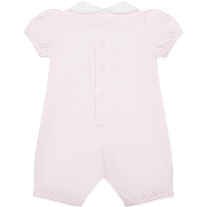 Emile et Rose Jody Pink Girls Heart Embroidery Romper