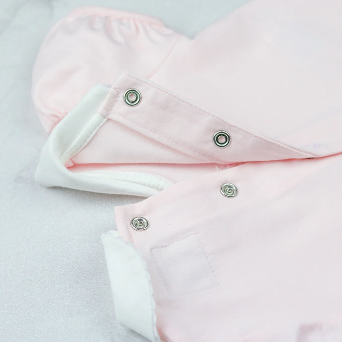 Emile et Rose Jody Pink Girls Heart Embroidery Romper