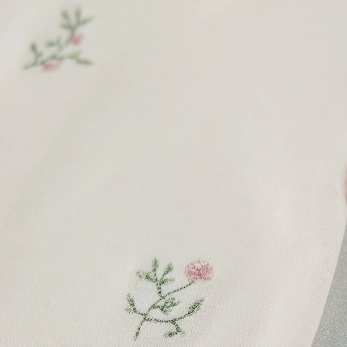 Emile et Rose Karen Baby Girls Pink Floral Embroidery Babygrow