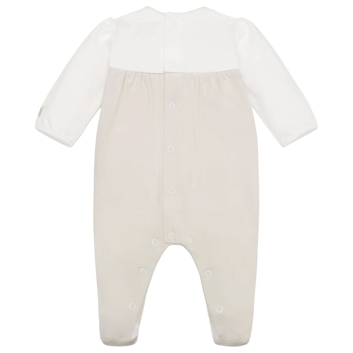 Emile et Rose Kira Baby Girls Stone Floral Detail Babygrow