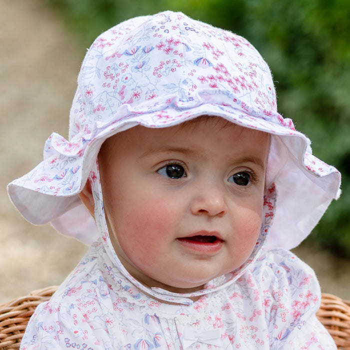 Emile et Rose Leona Baby Girls Floral Print Sun Hat