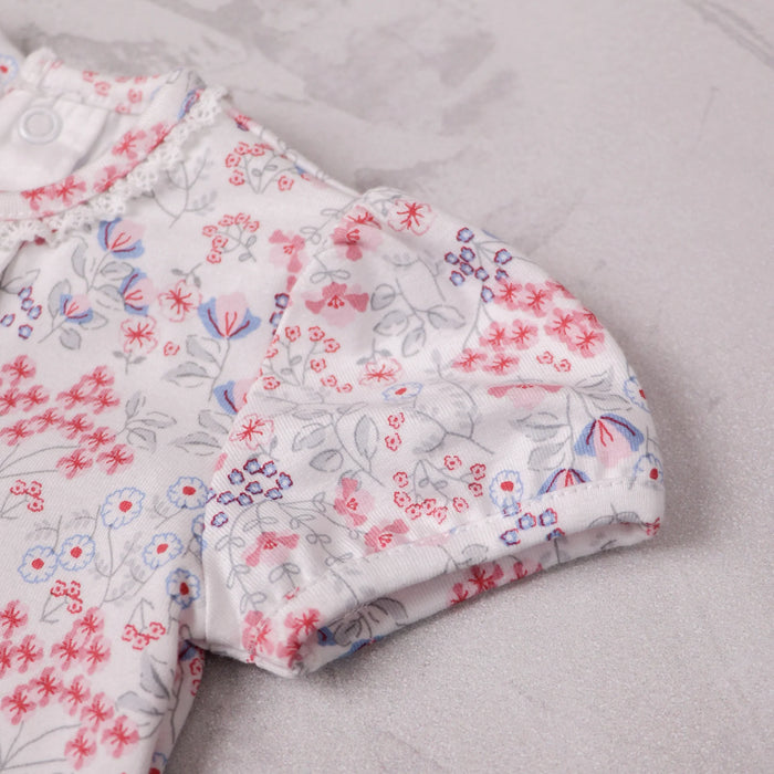 Emile et Rose Lori Girls Floral Print Cotton Romper