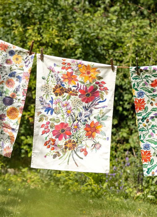 Emma Bridgewater Autumn Flowers Tea Towel
