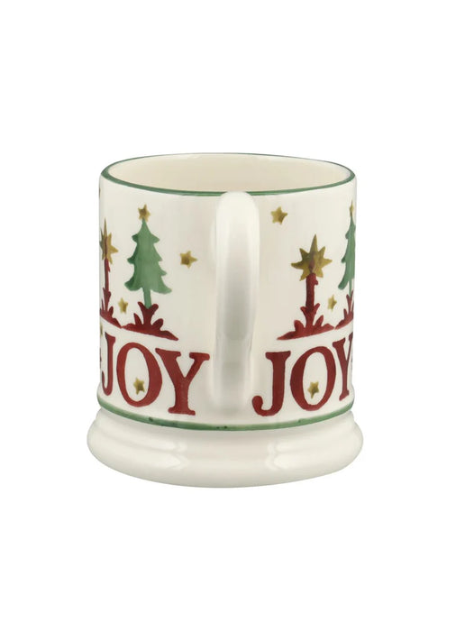 Emma Bridgewater Christmas Joy Set Of 2 1/2 Pint Mugs Boxed