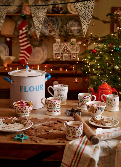 Emma Bridgewater Christmas Toast & Marmalade Crackers Small Side Plate, 6.5 Inch