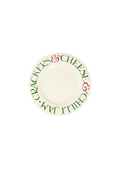 Emma Bridgewater Christmas Toast & Marmalade Crackers Small Side Plate, 6.5 Inch
