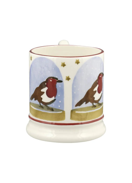 Emma Bridgewater Robin Snow Globe 1/2 Pint Mug