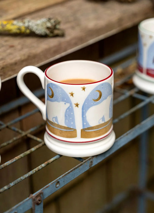Emma Bridgewater Polar Bear Snow Globe 1/2 Pint Mug