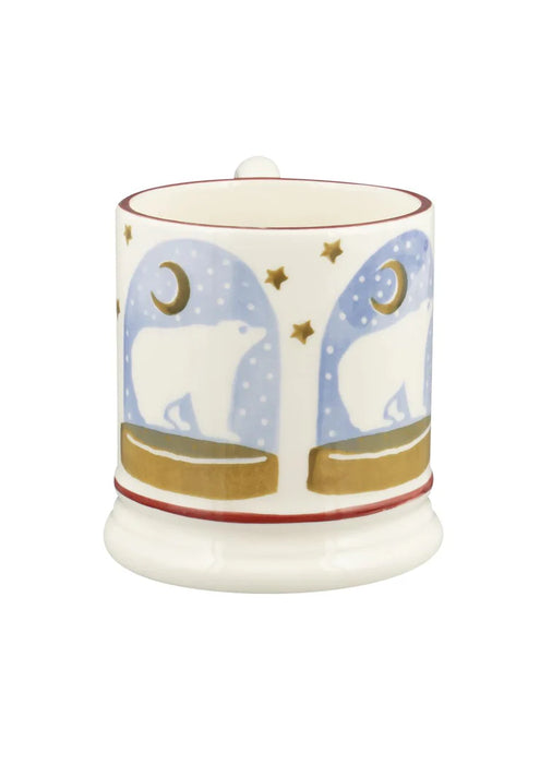 Emma Bridgewater Polar Bear Snow Globe 1/2 Pint Mug