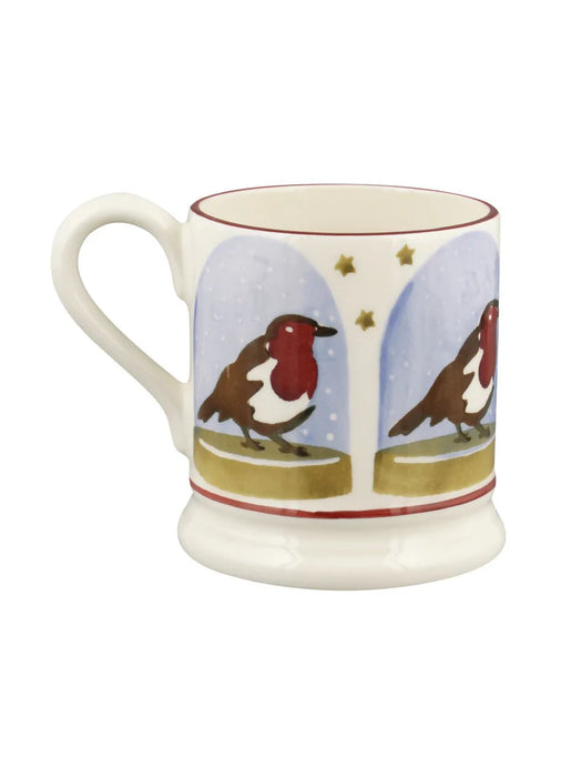 Emma Bridgewater Robin Snow Globe 1/2 Pint Mug