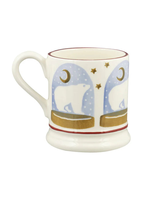 Emma Bridgewater Polar Bear Snow Globe 1/2 Pint Mug