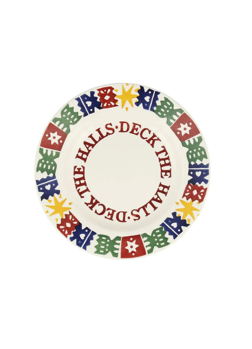 Emma Bridgewater Christmas Crackers Medium Dinner Plate, 8.5 Inch