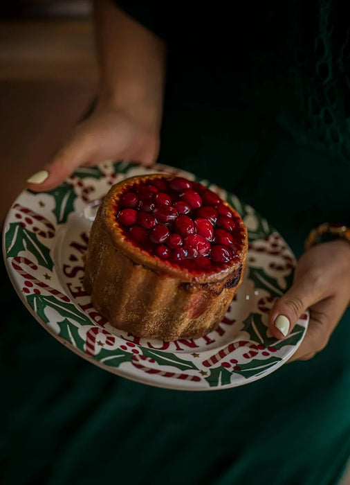 Emma Bridgewater Candy Canes Medium Dinner Plate, 8.5 Inch