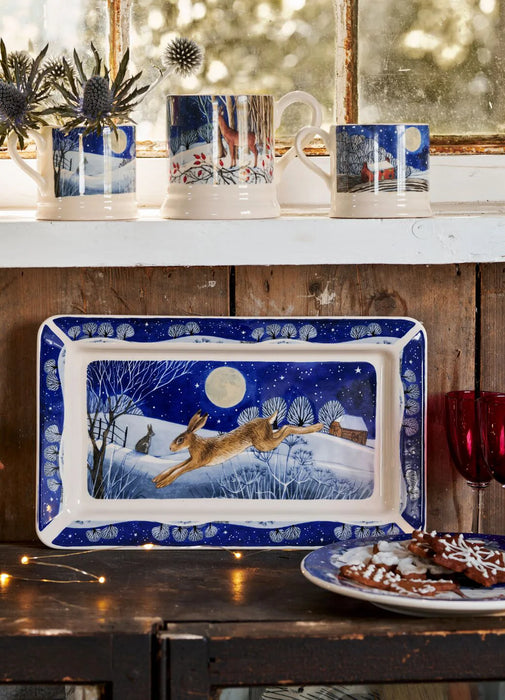 Emma Bridgewater Midnight Hare Medium Oblong Plate