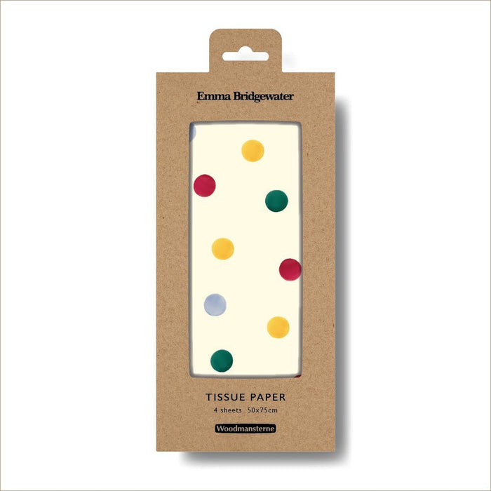 Woodmansterne Emma Bridgewater Polka Dot Tissue Paper Gift Wrap