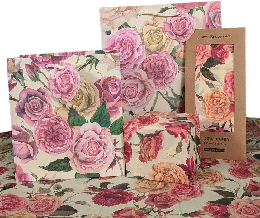 Woodmansterne Emma Bridgewater Roses Tissue Paper Gift Wrap