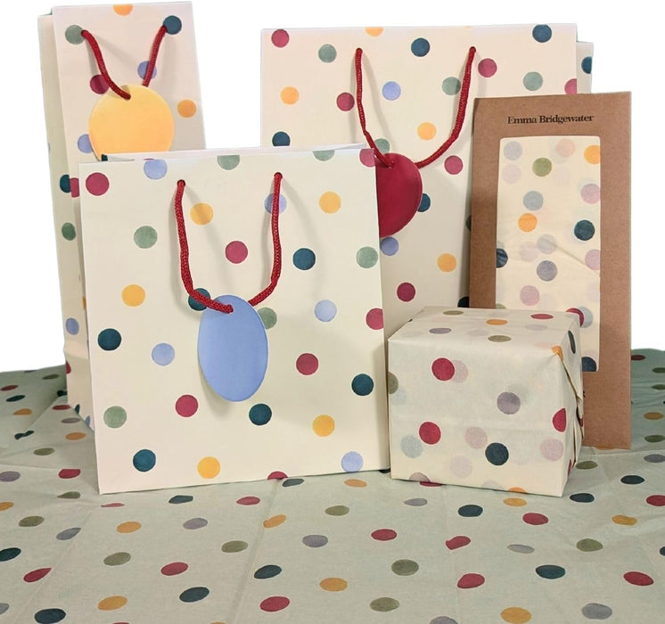 Woodmansterne Emma Bridgewater Polka Dot Bottle Gift Bag