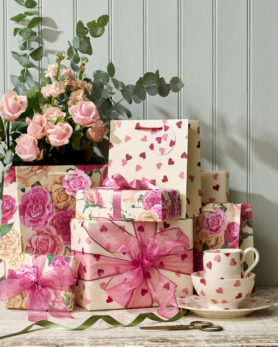 Woodmansterne Emma Bridgewater Pink Hearts Tissue Paper Gift Wrap