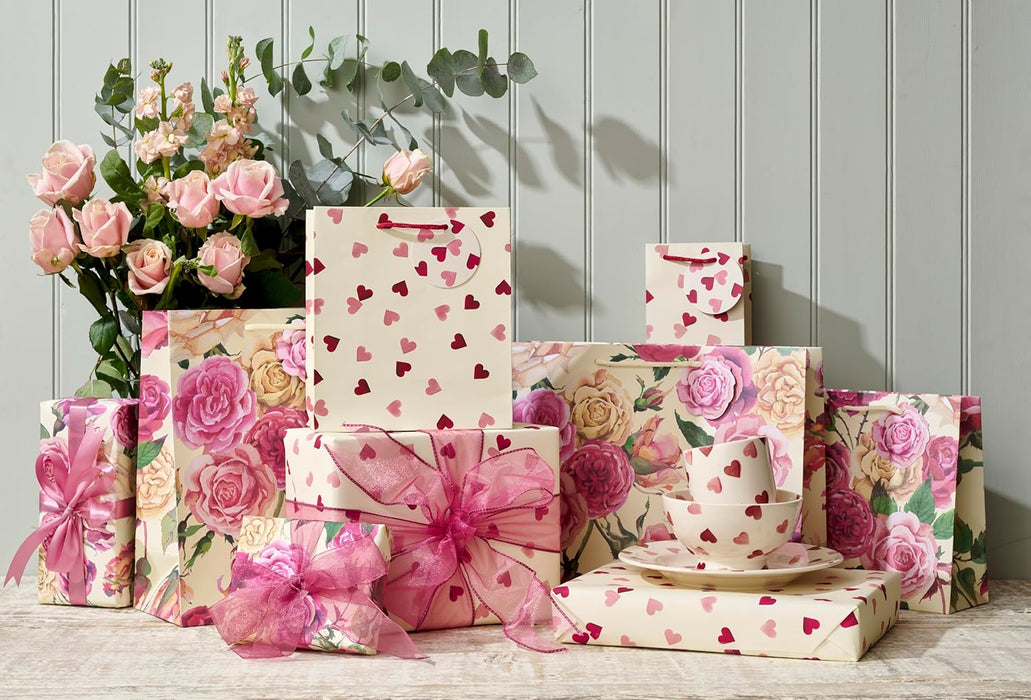 Woodmansterne Emma Bridgewater Pink Hearts Tissue Paper Gift Wrap