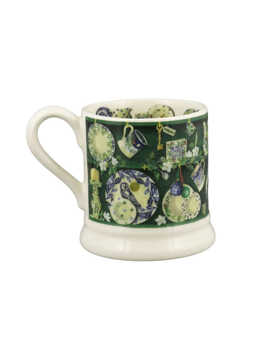 Emma Bridgewater Green Christmas Dresser 1/2 Pint Mug