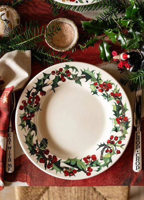 Emma Bridgewater Holly Large Dinner Plate, 10.5 Inch