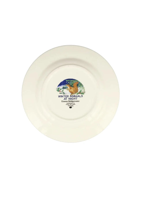Emma Bridgewater Midnight Squirrel Medium Dinner Plate, 8.5 Inch