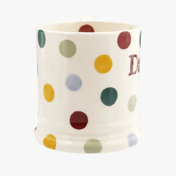 Emma Bridgewater Polka Dot 'Daddy' 1/2 Pint Mug