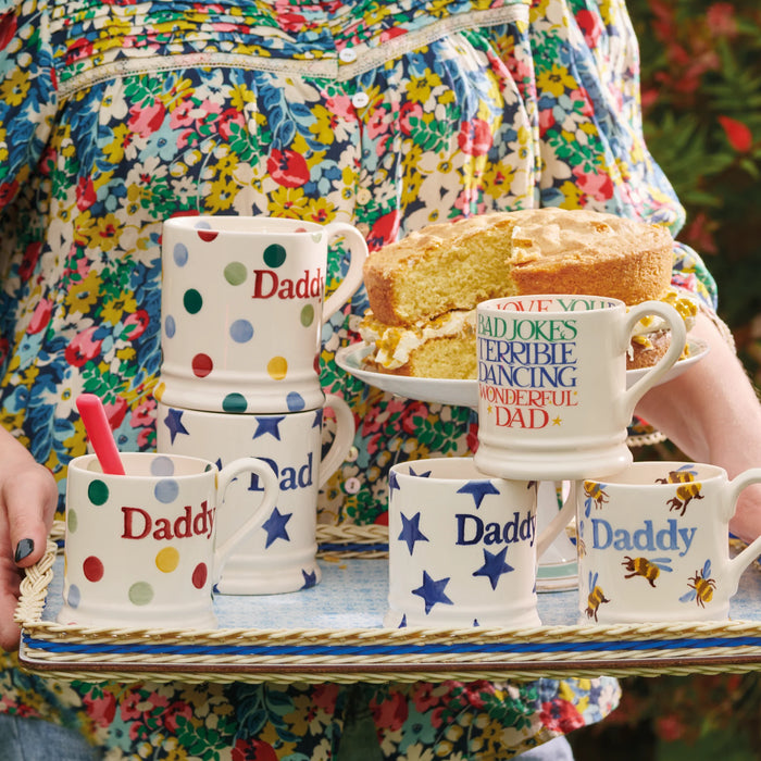 Emma Bridgewater Polka Dot 'Daddy' 1/2 Pint Mug