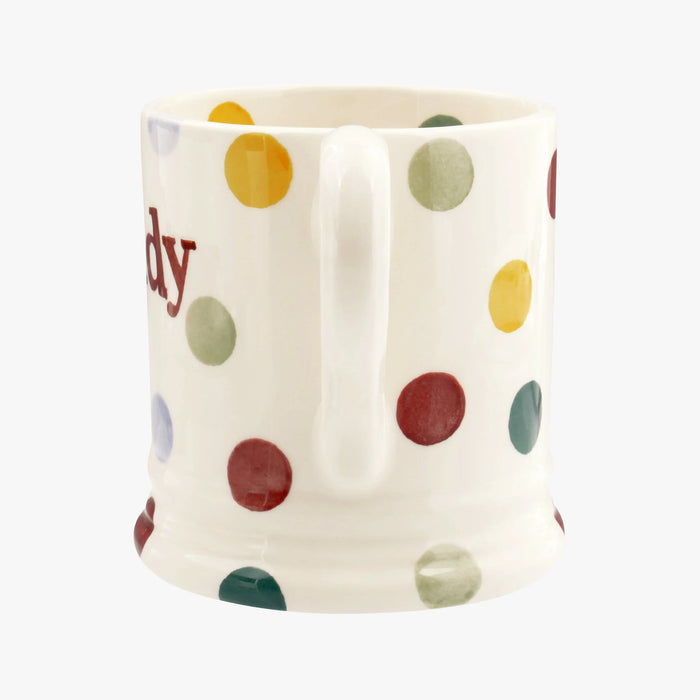 Emma Bridgewater Polka Dot 'Daddy' 1/2 Pint Mug