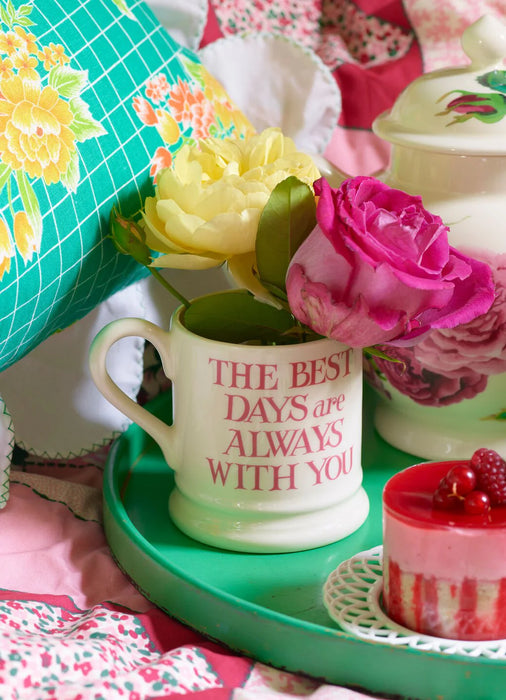 Emma Bridgewater Pink Toast My Brilliant Friend 1/2 Pint Mug