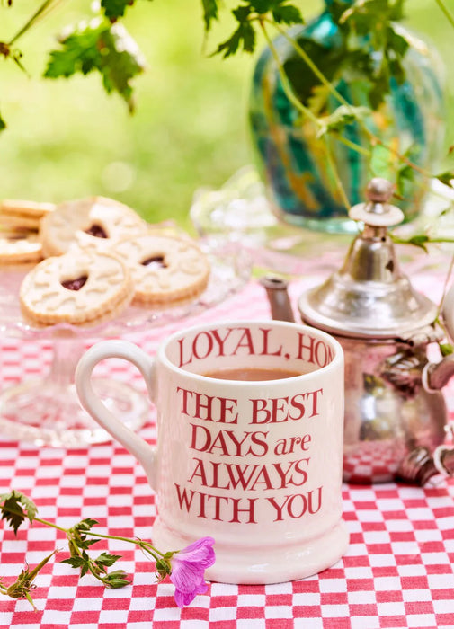 Emma Bridgewater Pink Toast My Brilliant Friend 1/2 Pint Mug