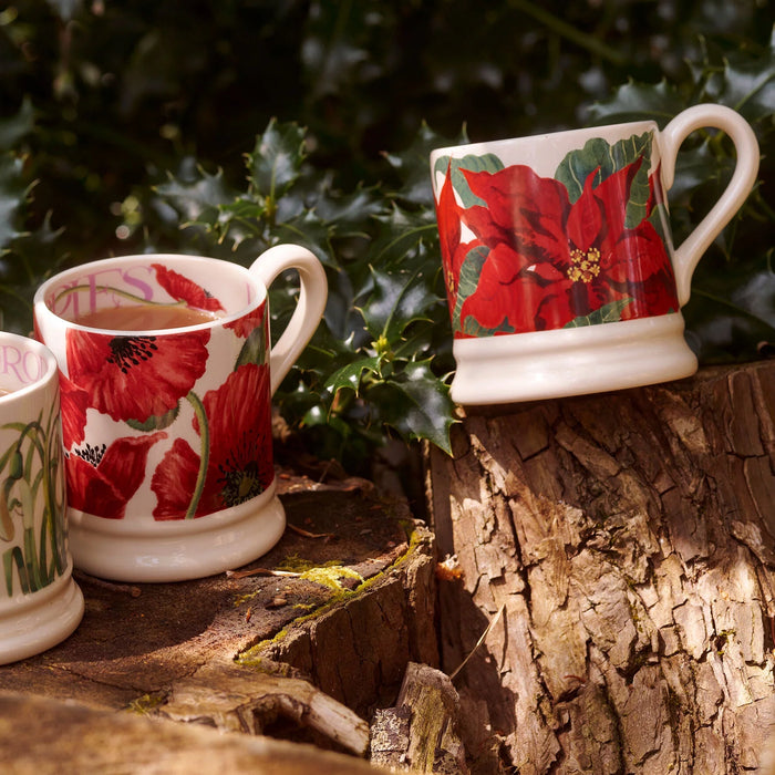 Emma Bridgewater Poinsettia 1/2 Pint Mug