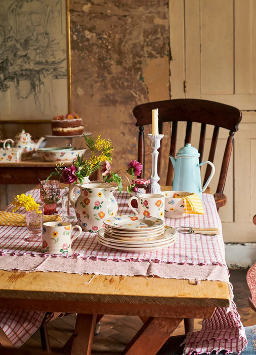 Emma Bridgewater Poppies & Pinks Medium Dinner Plate, 8.5 Inch