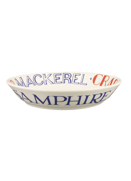 Emma Bridgewater Red & Blue Toast Medium Pasta Bowl