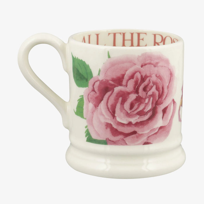 Emma Bridgewater Roses Set Of 2 1/2 Pint Mugs Boxed